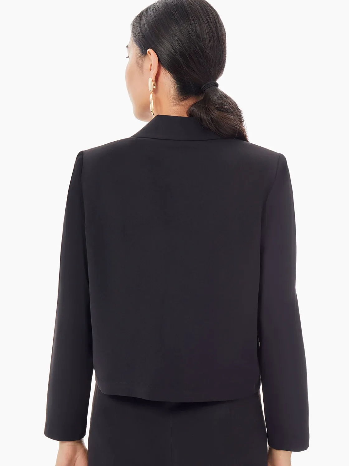 Misook Jackets & Coats|Soft Crepe Cropped Blazer