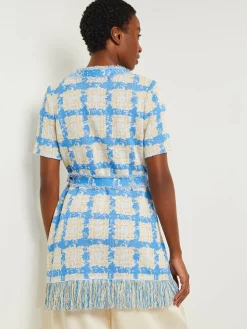 Misook Jackets & Coats|Tailored Fit Jacket - Windowpane Tweed Knit