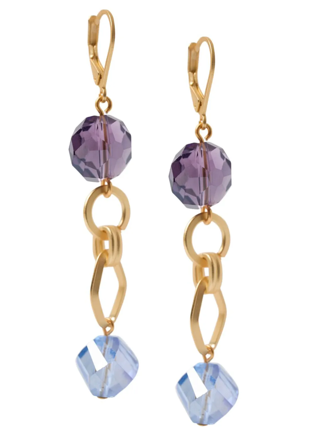 Misook Accessories|Earrings|Tanzanite and Light Blue Crystal Earrings