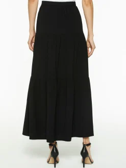 Misook Skirts|Tiered Light Flounce Maxi Skirt