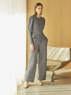 Misook Jackets & Coats|Tweed Knit Peplum Jacket