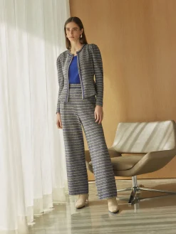 Misook Jackets & Coats|Tweed Knit Peplum Jacket