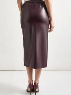 Misook Skirts|Vegan Leather Pencil Skirt