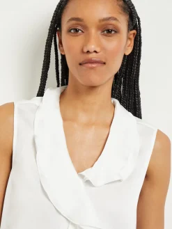 Misook Blouses & Shirts|Tops & Tees|Waterfall Ruffle Crepe de Chine Blouse